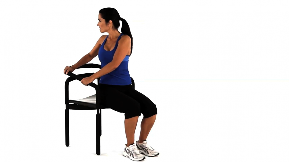 Lower Spinal Twist with chair